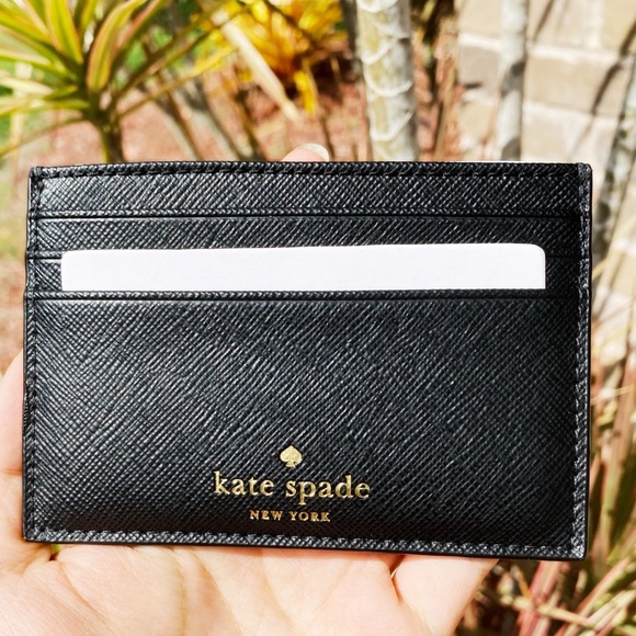 Kate spade card holder wallet black glitter - Picture 2 of 4